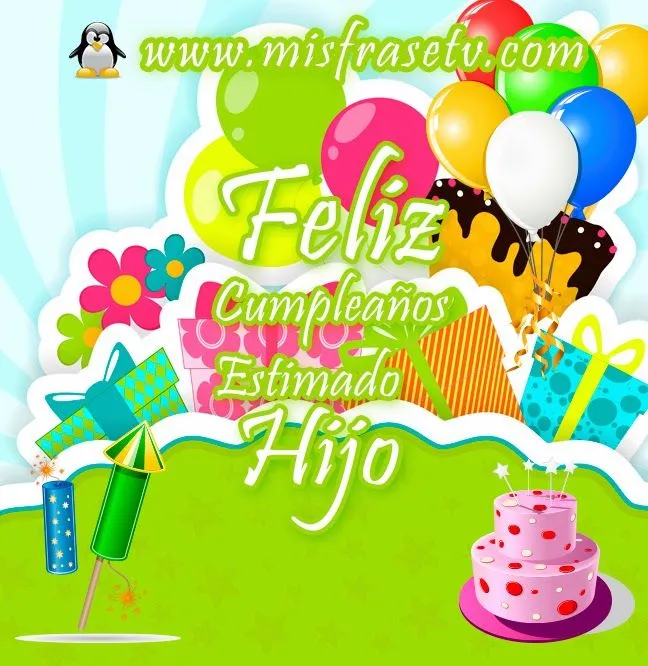 Lindas Portadas de Feliz Cumpleaños para mi hijo - Etiquetar en ...