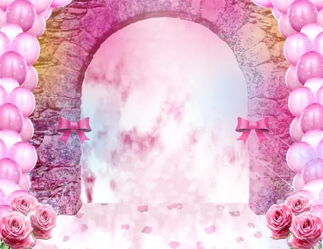 Lindo fondo rosa para quinceañeras - Frames