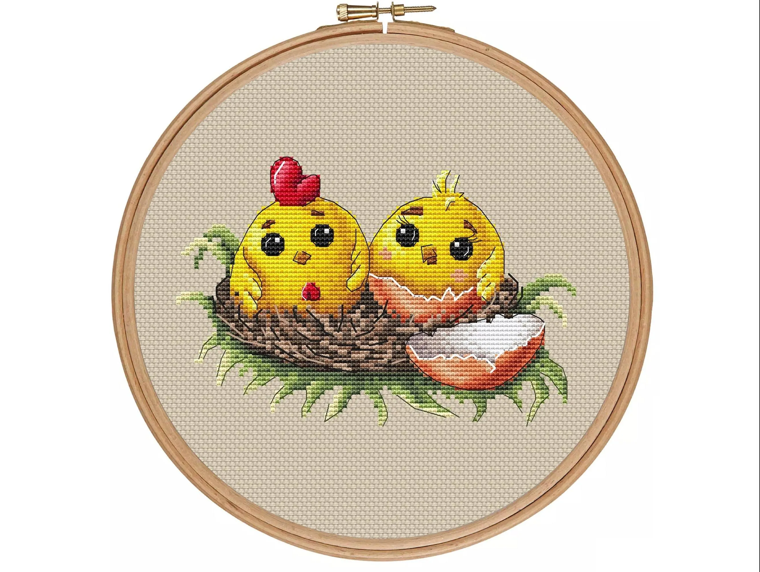 Lindo pollito patrón punto de cruz PDF Patrón punto de cruz - Etsy México