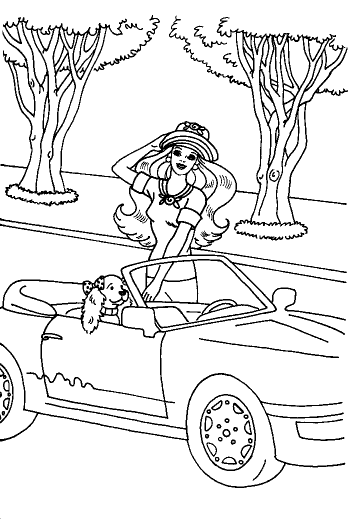 Lindos desenhos da Barbie para colorir.