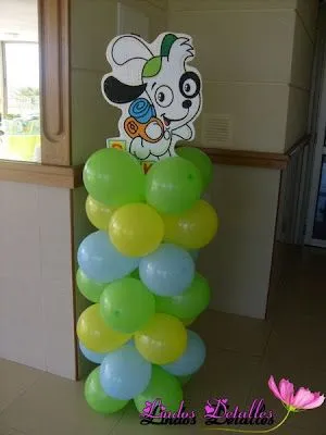 lindos detalles: COLUMNA DE GLOBOS