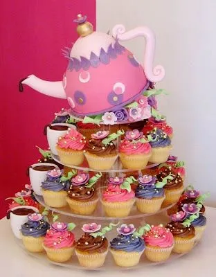 Lindos Modelos de Tortas con Cupcakes | Arcos con Globos ...