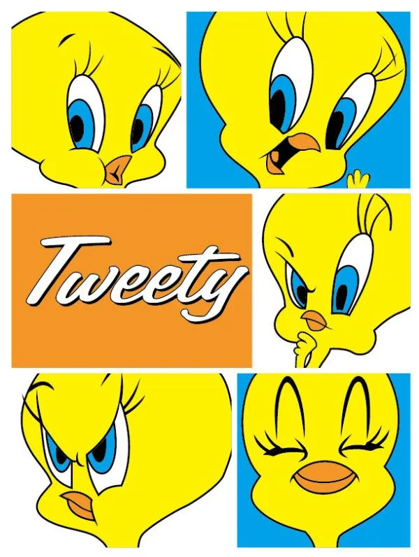 Lindos vectores de Tweety o Piolín - Cute & Girly