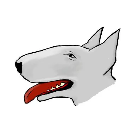 Bull terrier dibujo - Imagui