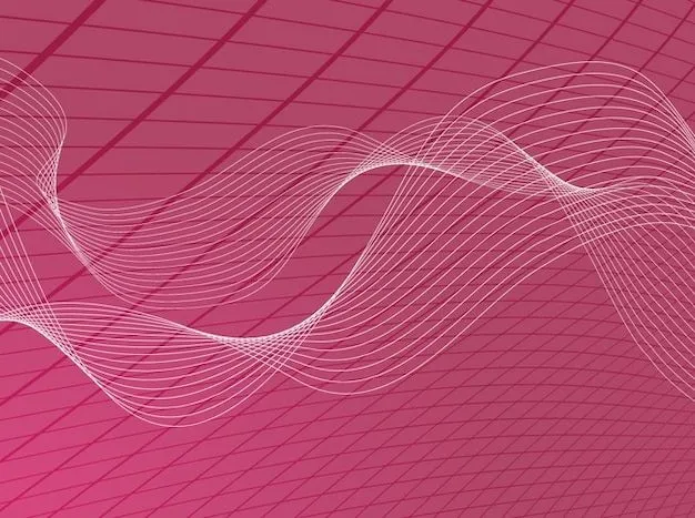 Líneas onduladas y rejilla cuadrada en color rosa | Descargar ...