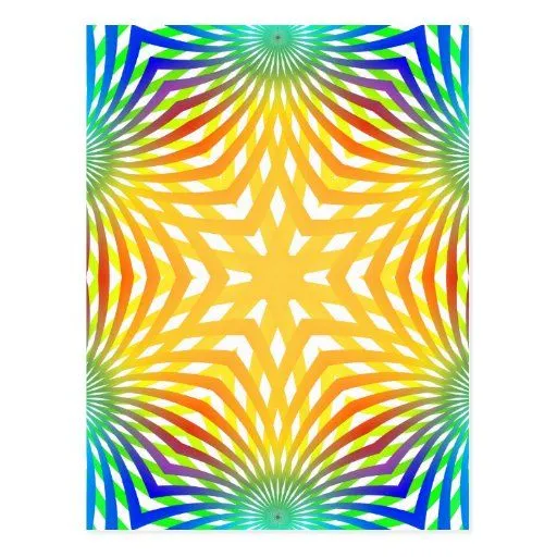 Líneas radiales abstractas: tarjeta postal | Zazzle