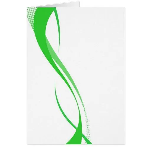 Líneas verdes abstractas fondo de Swoosh Tarjeta Pequeña | Zazzle