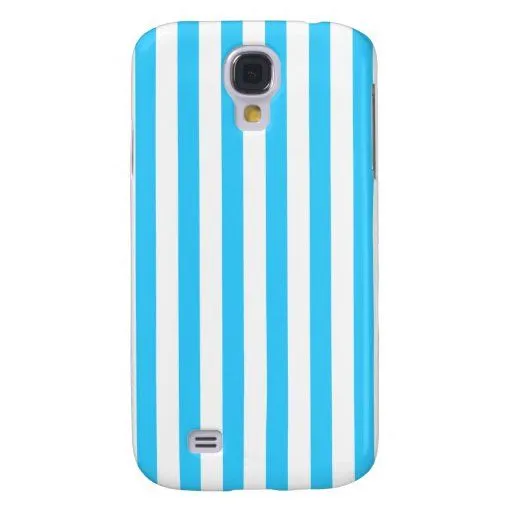 Líneas verticales azules caso del iPhone 3 de Zazzle.