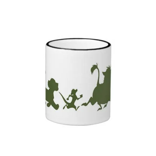 Lion King's Simba, Timon, and Pumba Silhouettes Coffee Mugs from ...