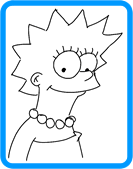 Lisa Simpson para colorear