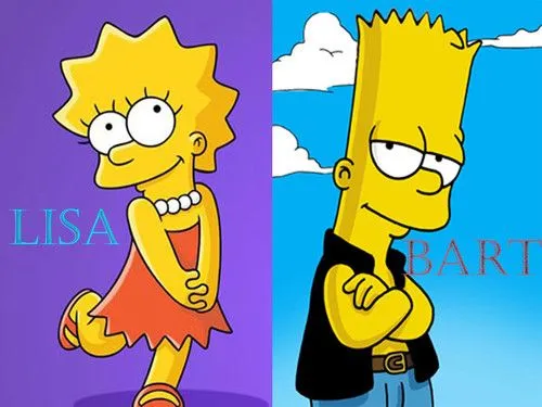 Image - Lisa vs. bart.jpg - Simpsons Wiki