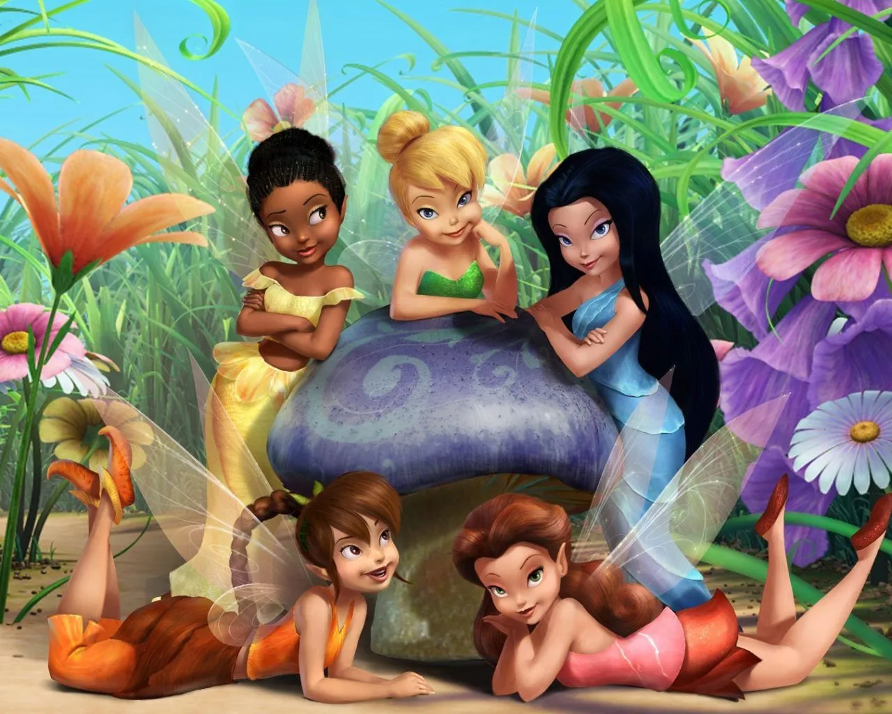 List Of Disney Fairies Characters Tinker Bell Fawn Rosetta Iridessa And  Silvermist Tinkerbell And Friends Computer Wallpaper Hd 1920x1080 :  Wallpapers13.com