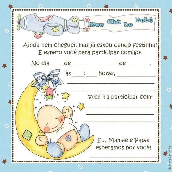 Lista para cha de fralda - Imagui