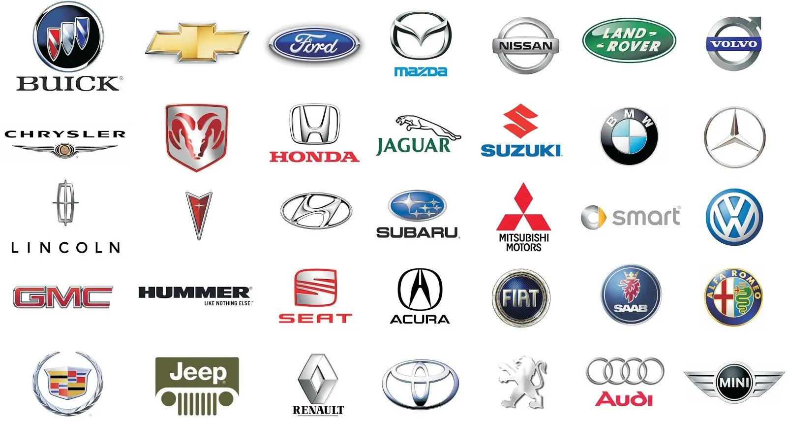 Lista de marcas de autos con imagenes | El más conveniente