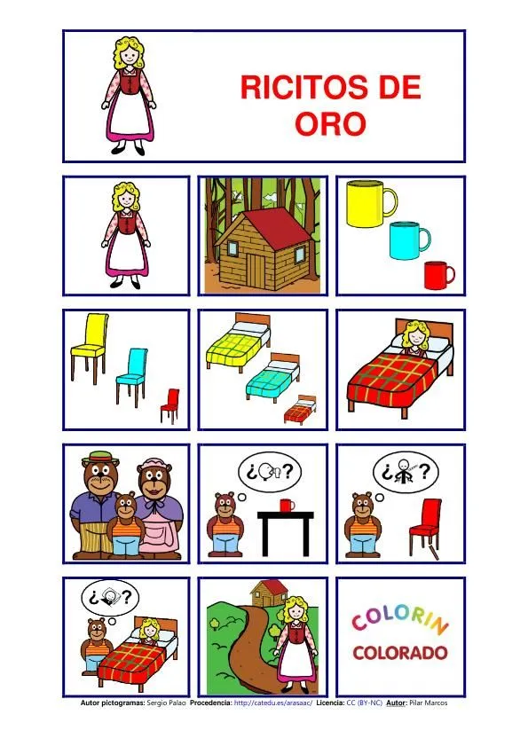 Literatura en kinder: RICITOS DE ORO K2, K3 Y PREPRIMARIA