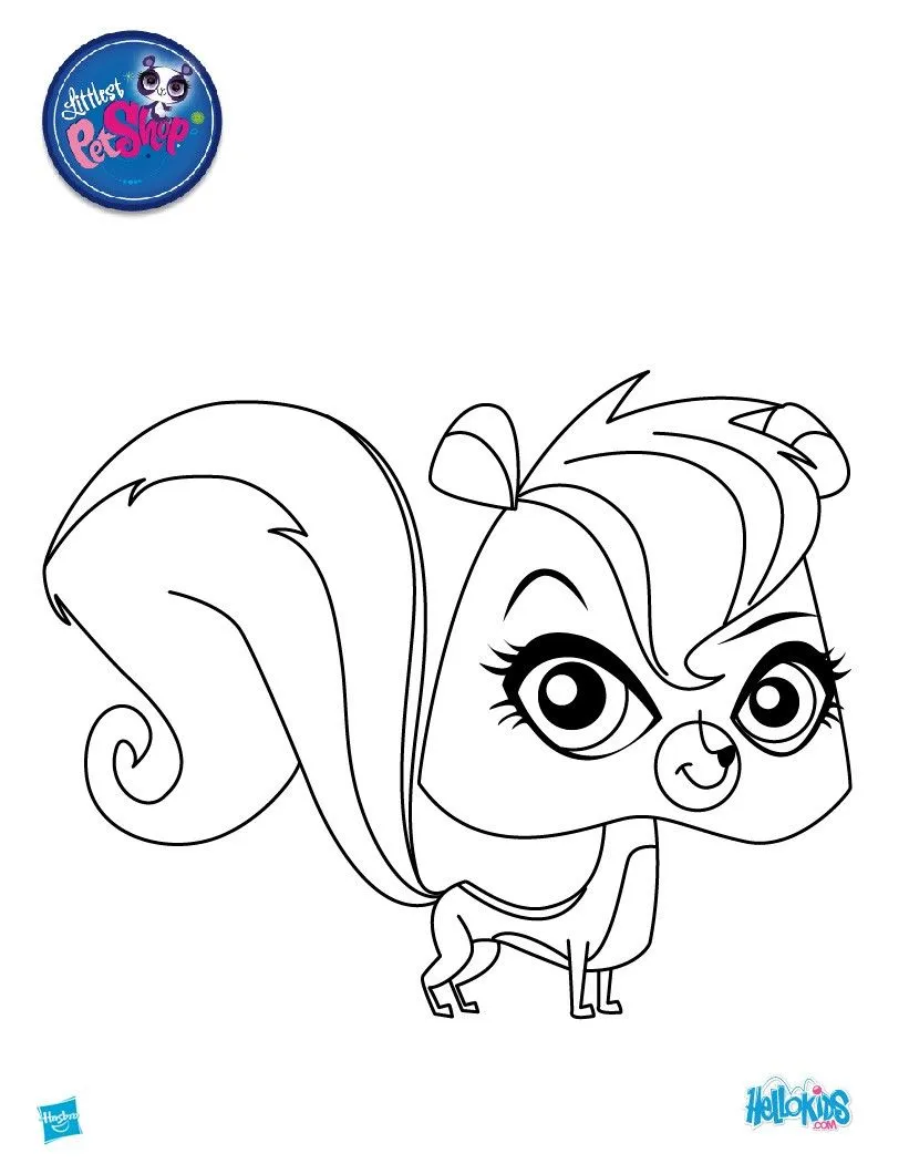 LITTLEST PET SHOP coloring pages - PEPPER CLARK