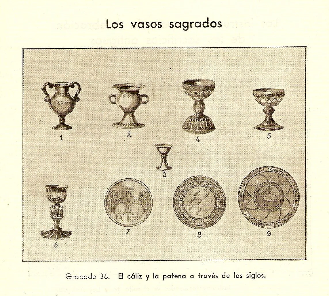 LITURGIA TRADICIONAL: 3.2.1.LOS VASOS SAGRADOS