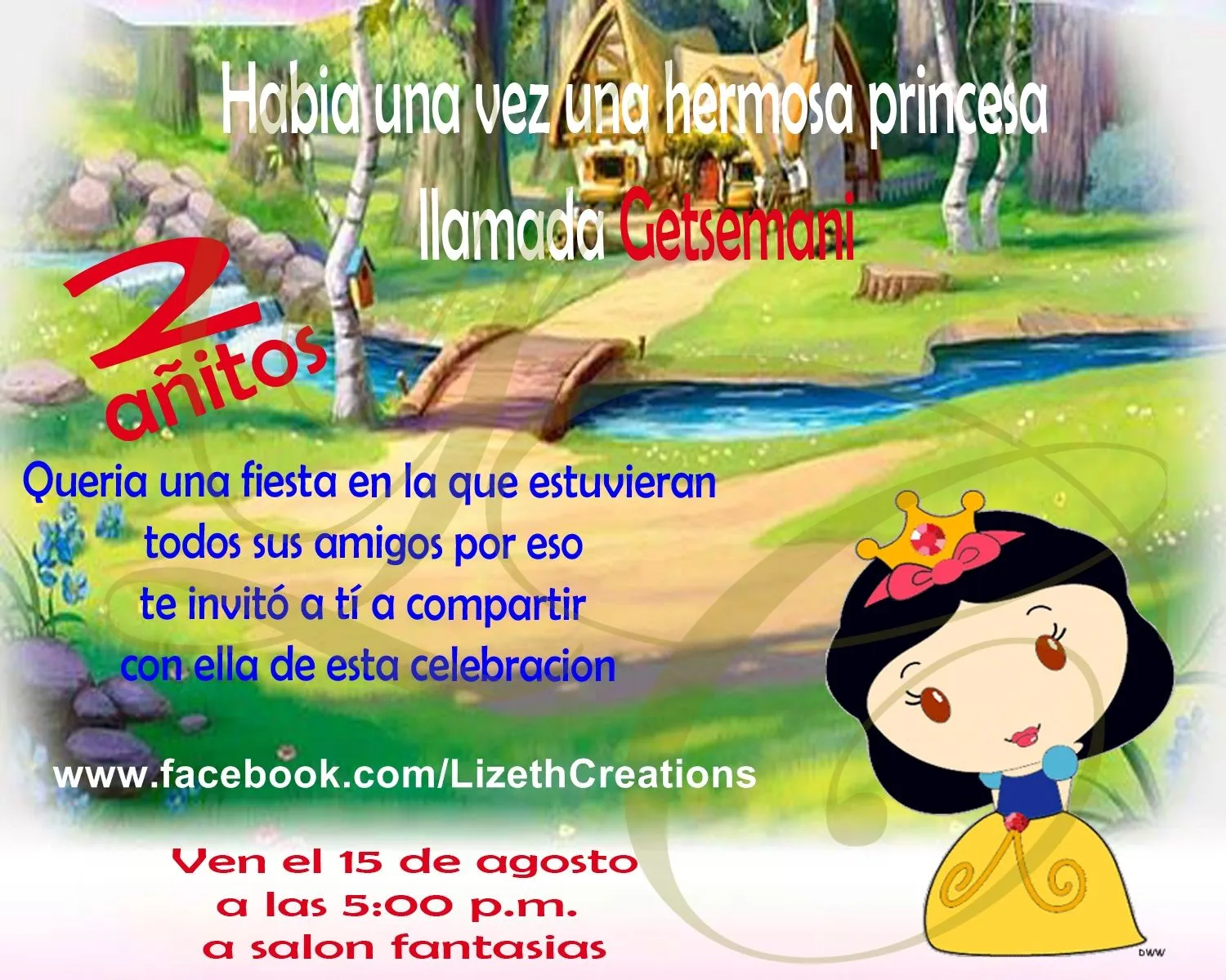 Lizeth Creations: Invitaciones infantiles