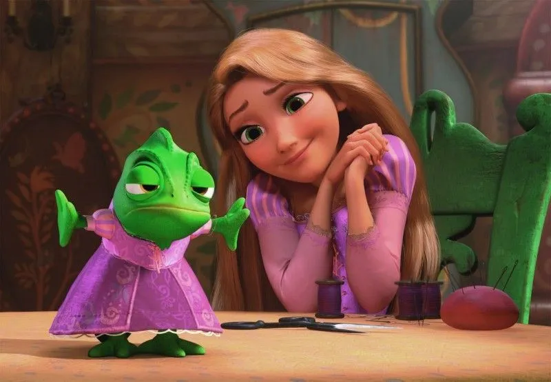 Cómo se llama el camaleón de Rapunzel? pascalvestido – Tú Pintas Mucho