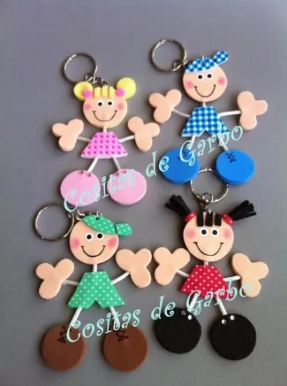 llavero en goma eva goma eva,metal pegado | crafts / manualidades ...