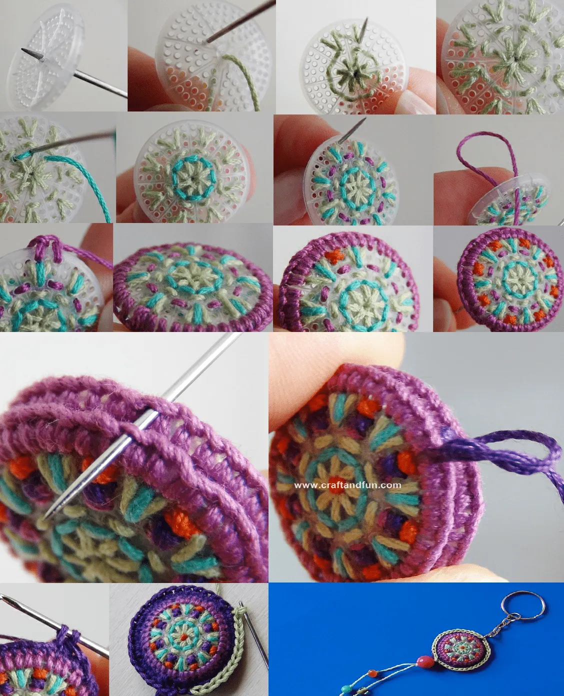 Como hacer llaveros a crochet - Imagui