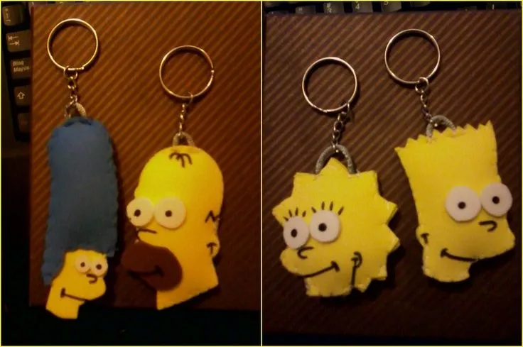 LLaveros de los personajes de Los Simpsons más caracteristicos ...