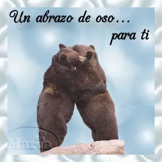 Yo sé que llegarás!!!: Abrazos de oso para todos