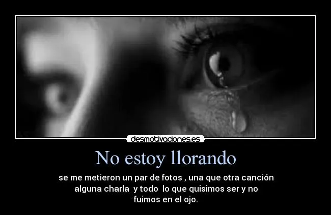 No estoy llorando | Desmotivaciones