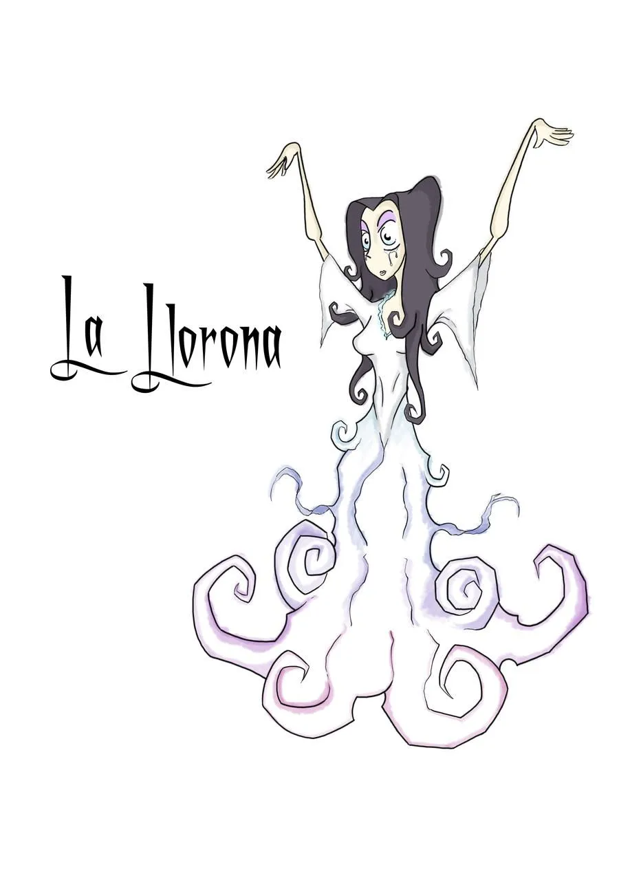 La Llorona Coloring Page Crokky Coloring Pages