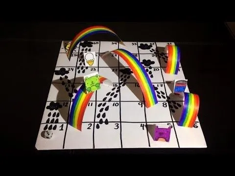 LLUVIA Y ARCO IRIS" JUEGO DE MESA - Consejosjavier - YouTube