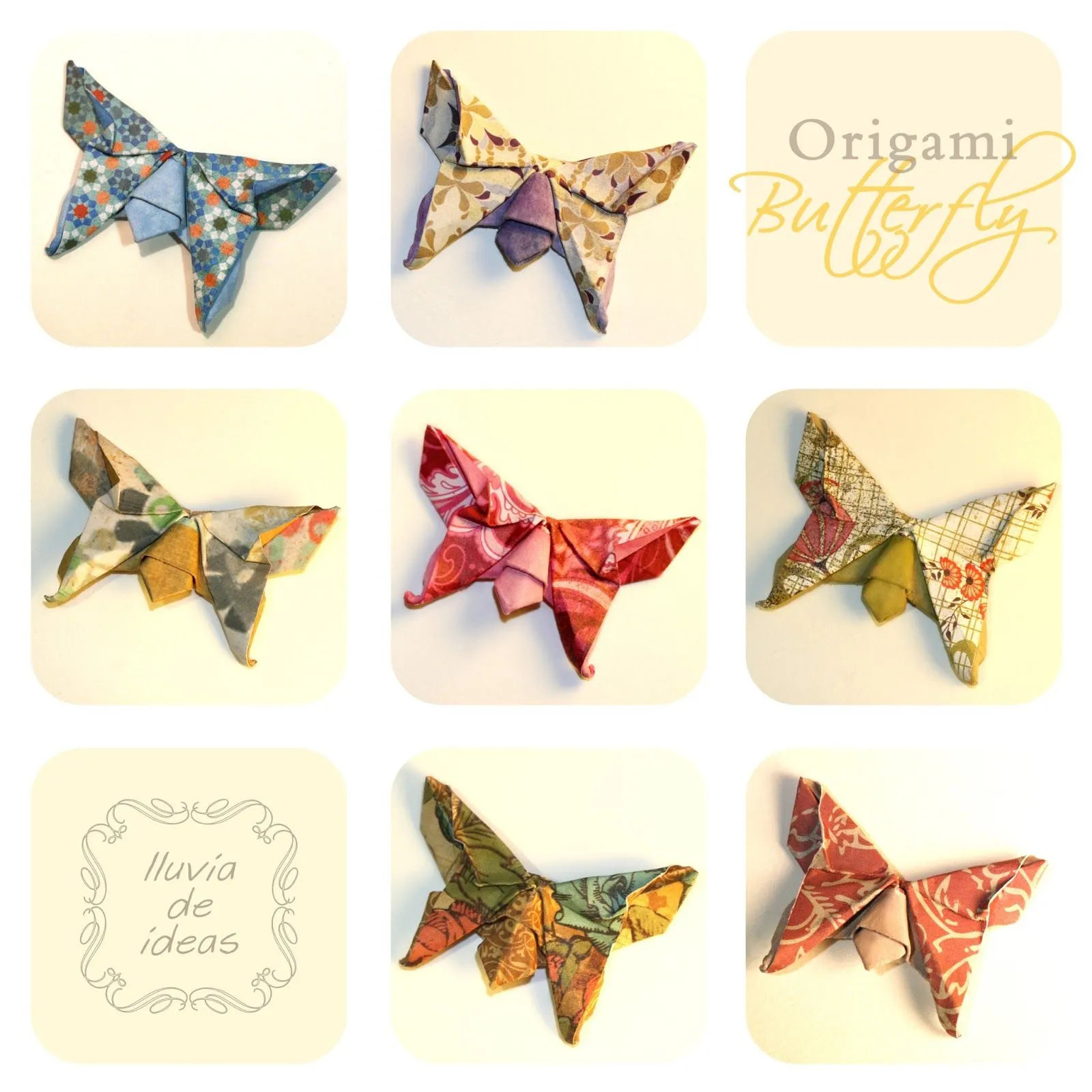 LLUVIA DE IDEAS: Mariposas de origami