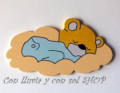 Con lluvia y con sol shop: SILUETAS INFANTILES: OSITO DURMIENDO EN ...