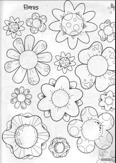 ESOS LOCOS BAJITOS DE INFANTIL: FLORES PARA COLOREAR