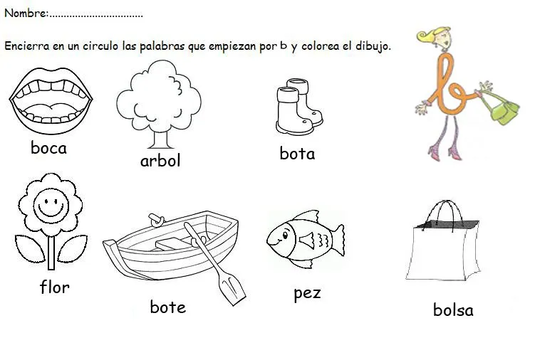 ESOS LOCOS BAJITOS DE INFANTIL: LETRA B