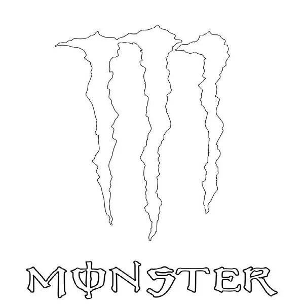 Dibujo De Monster Energy Para Pintar - ClipArt Best