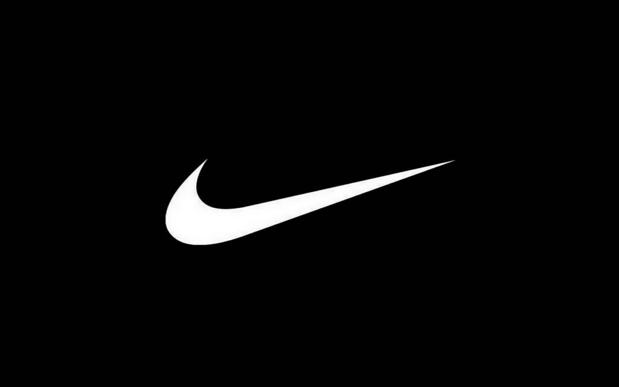 Logo Nike sobre fondo Negro.