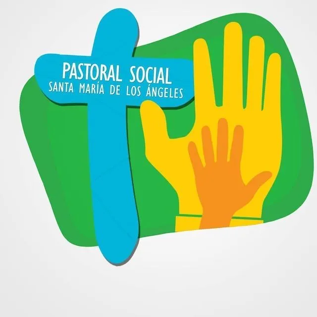 Logo Pastoral Social Caritas Los Ángeles