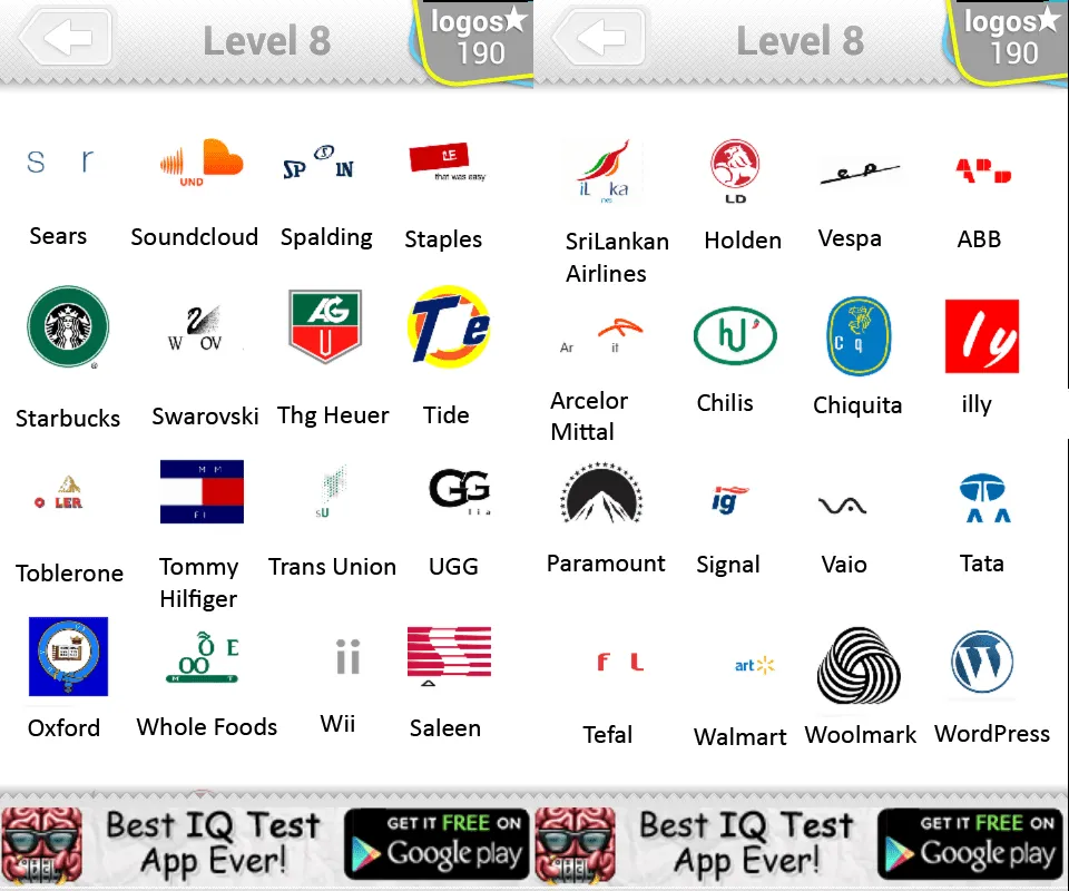 Logo Quiz Level 8 | Best Apps for Android