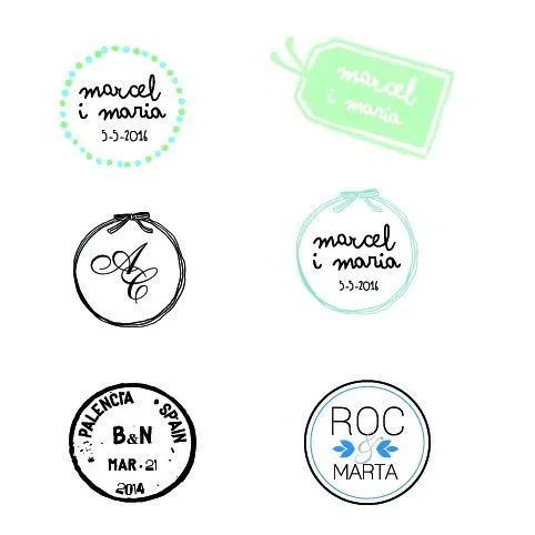 logos boda · bodas personalizadas · dieño gráfico para bodas ...