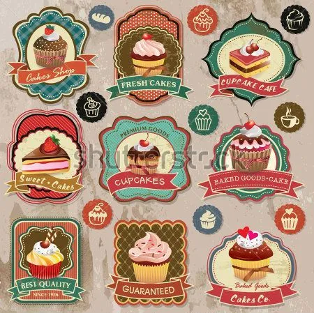 Cupcakes dibujos vintage - Imagui