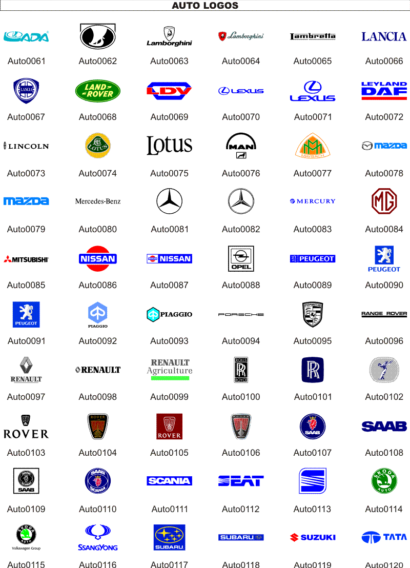 Logos und Embleme der Automarken | Billigstautos.com - Billige ...