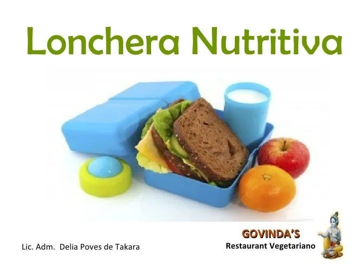 Loncheras Nutritivas- Delia Poves de Takara