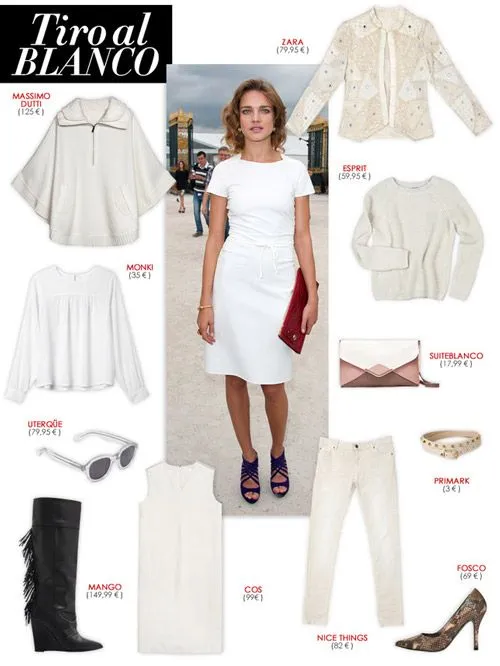 Look 100% blanco: Combinar distintos tonos y texturas de blanco ...