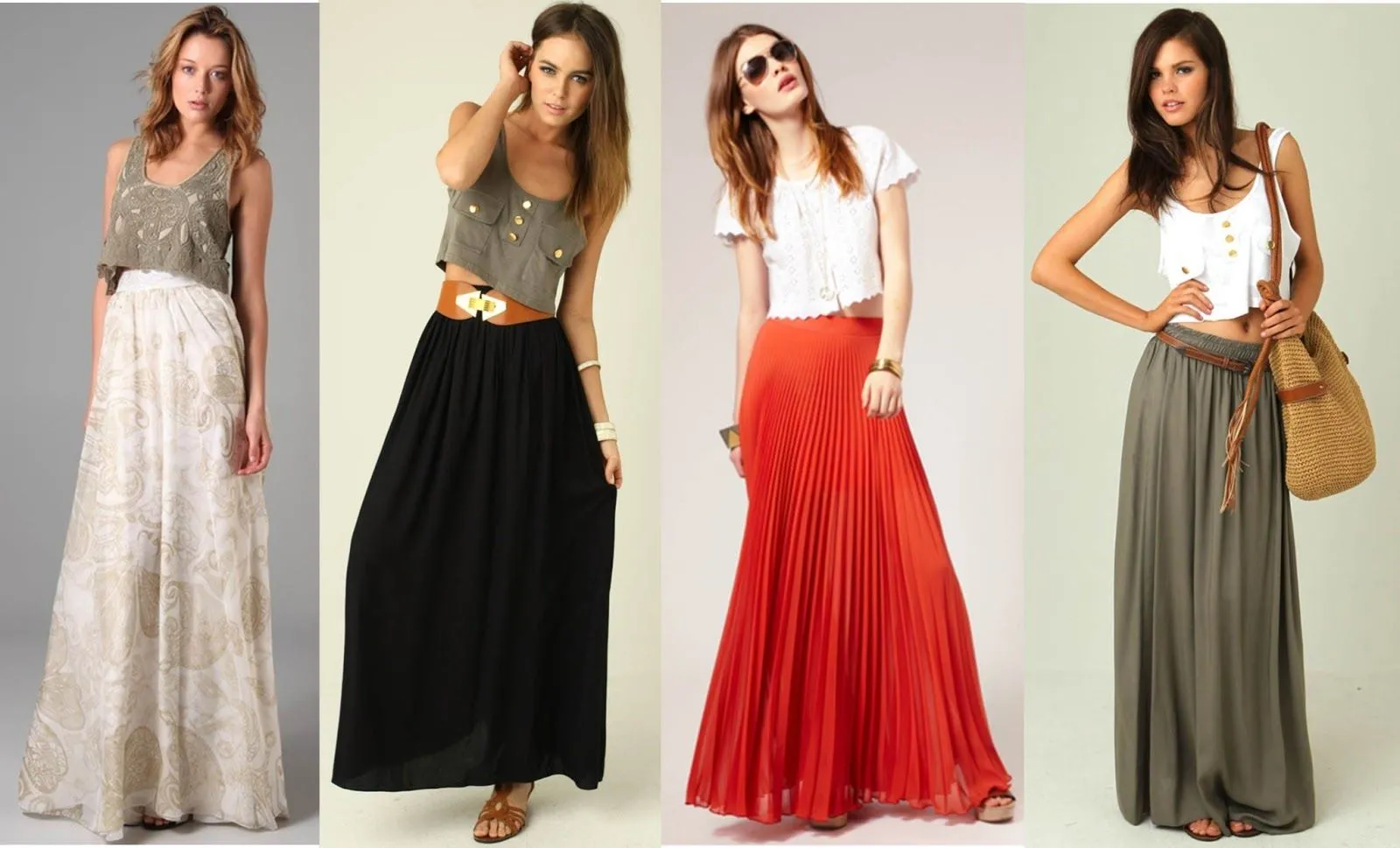 El look del verano: Crop Top+Maxi Falda | A Quemarropa