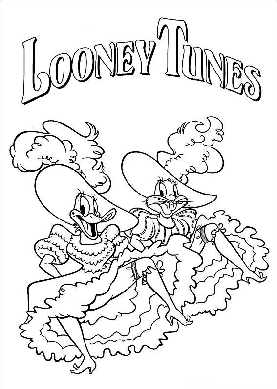 Dibujos de looney tunes en blanco y negro - Imagui