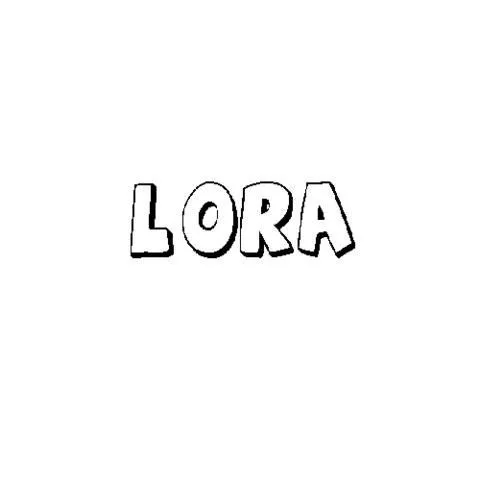 LORA: Dibujos para colorear