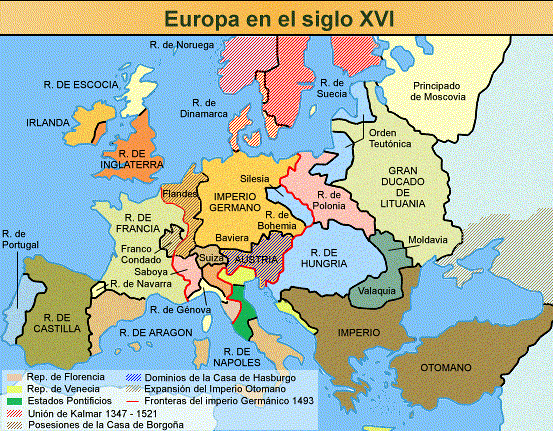 Lorena Fernandez Rodriguez: Mapa de Europa s.XVI