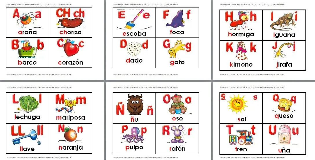 Lotería de abecedario para primer y segundo grado | Material Educativo