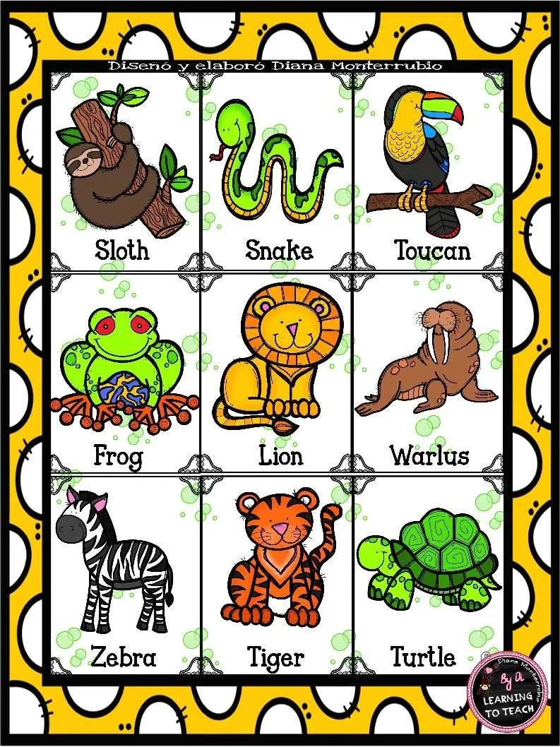 LOTERÍA DE ANIMALES - Aprender Jugando