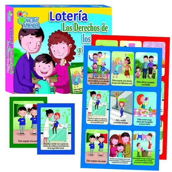 Lotería de los derechos y deberes de los niños y niñas| Didactimego